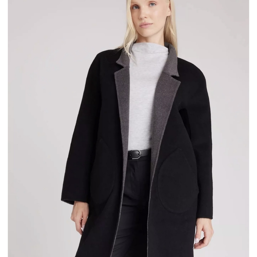 Kit & Ace Recycled Wool Jacket w Contrast Trim